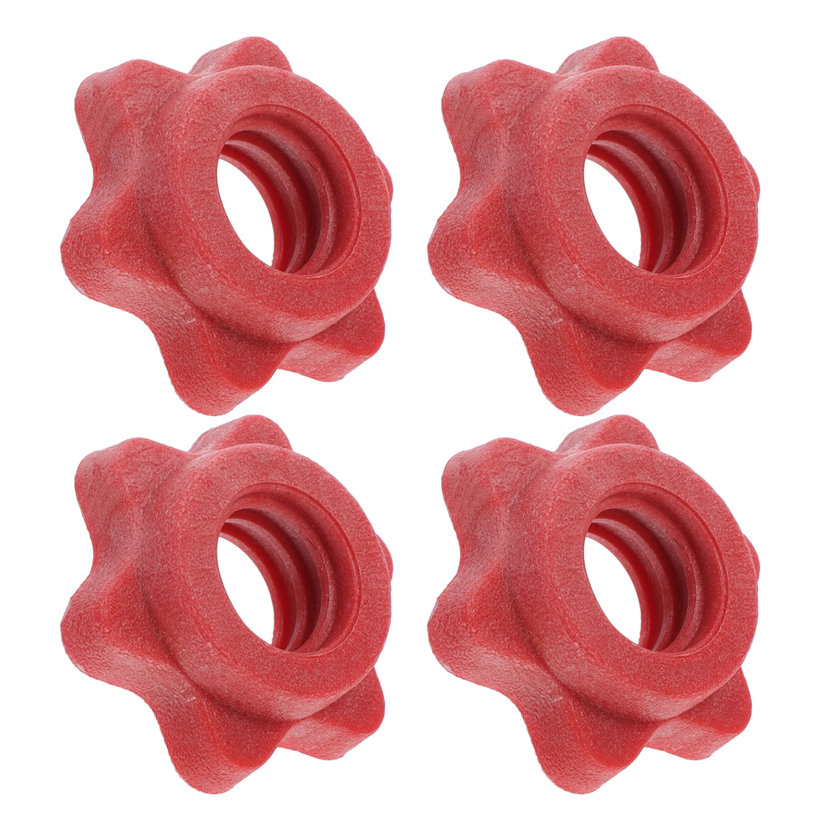 

4Pcs Barbell Lock Nuts Self-Locking Security Nut Anti Skid Barbell Accessory for Dumbbell Bar Fitness Equipment