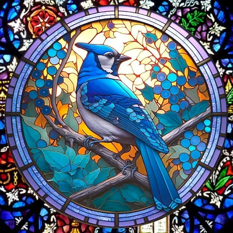 

GATYZTORY 5d Diamond Painting Bird Full Square Round Diamond Embroidery Handicraft Home Decor 40x40cm