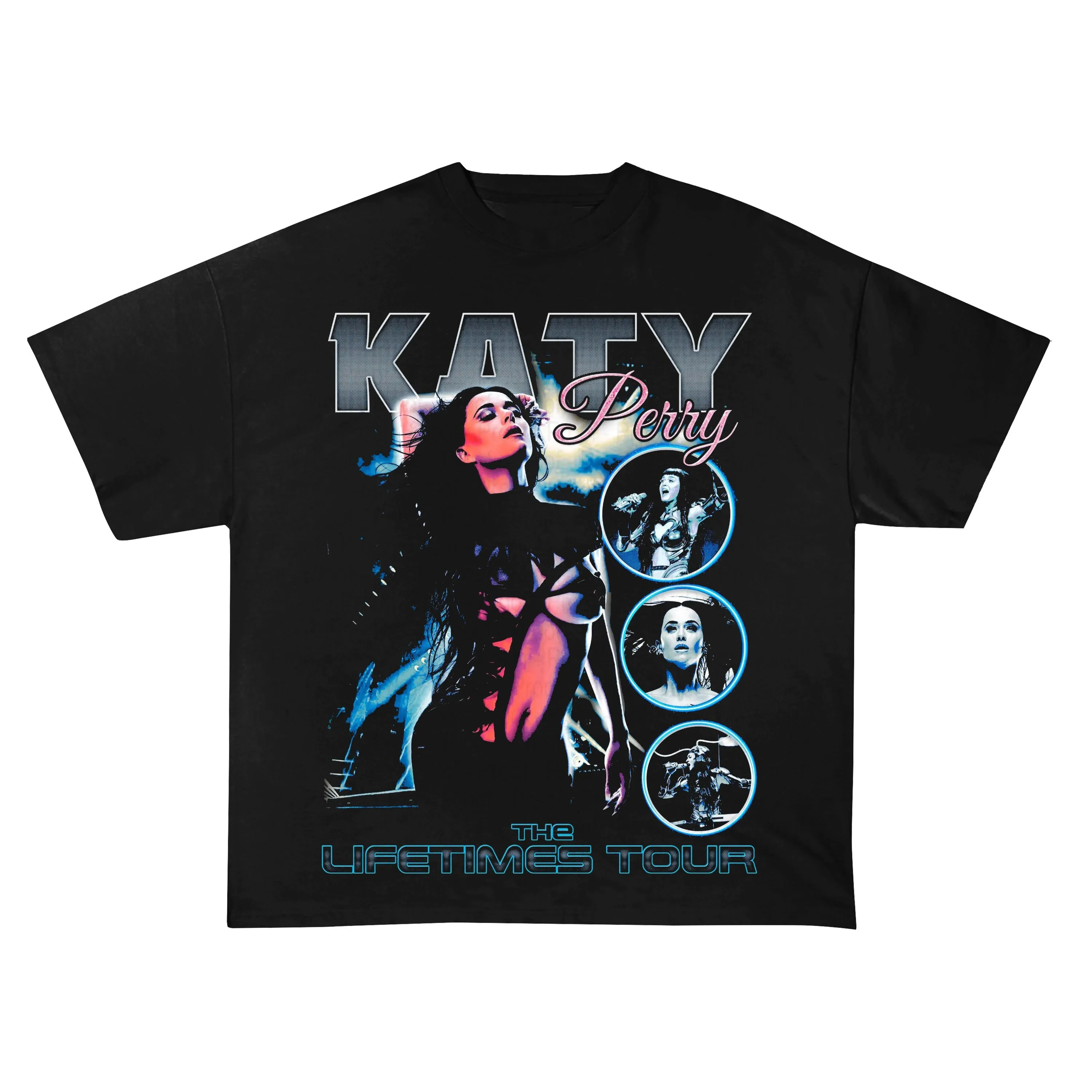 Katy Perry T-shirt American Horror Summer Youth Cotton Loose Short Sleeve Men Top Y2k Vintage Oversize Unseix High Quality Tee