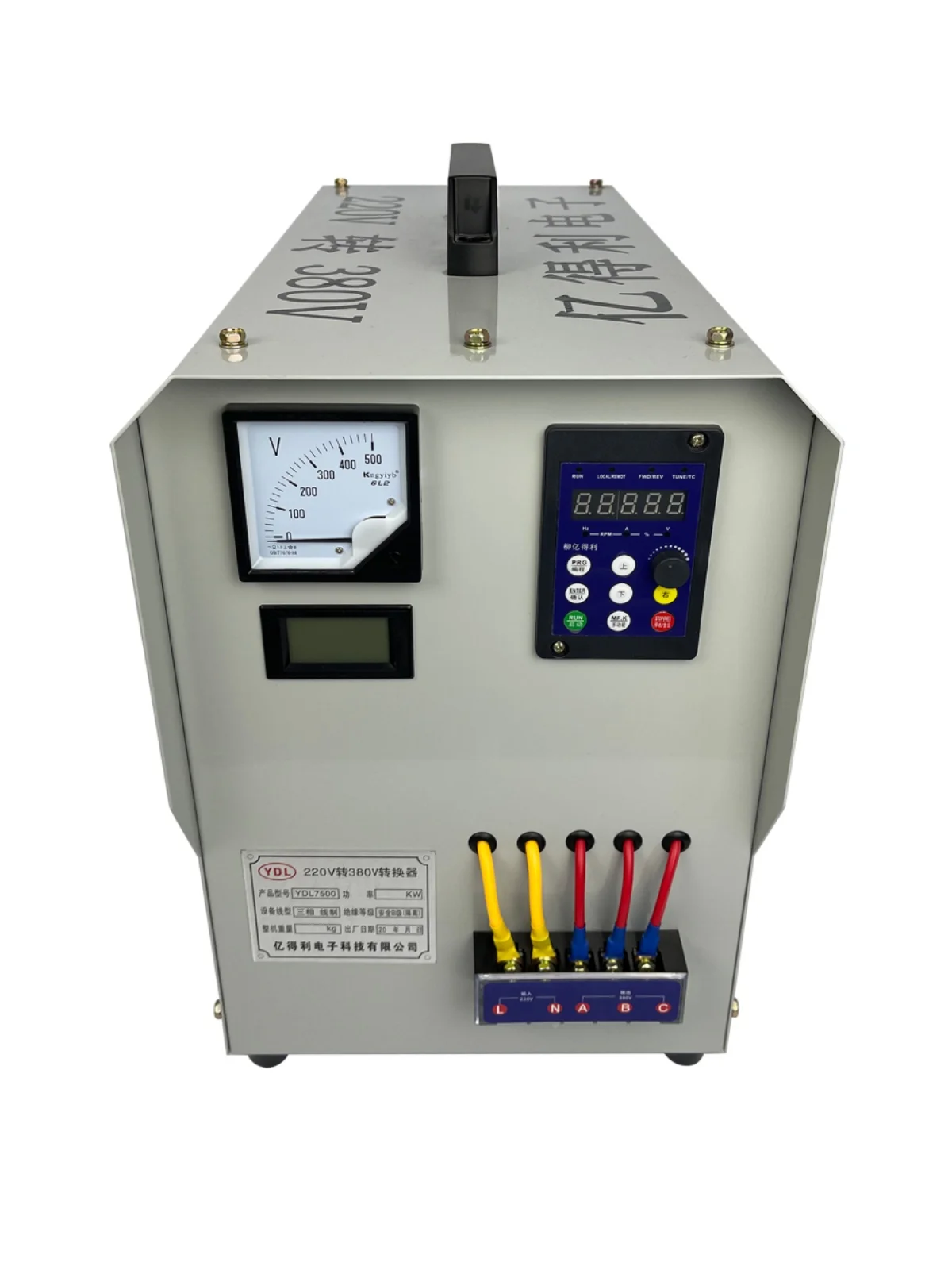 

220V to 380v converter single-phase electric three-phase with steel bar straightening machine