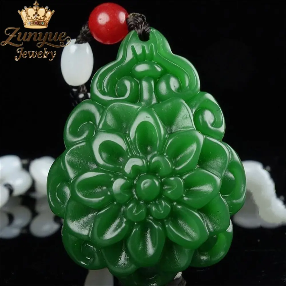 

Натуральный нефритовый подсолнух, цветущий благоприятный кулон, ювелирные изделия класса люкс, модные украшения, изысканные элегантные подвески, популярный подарок