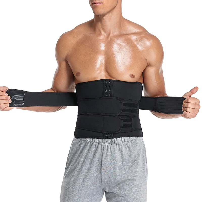 Men Waist Trainer Neoprene Sauna Slimming Belt Abdomen Body Shaper Corset for Weight Loss Sweat Fitness Belly Compression Strap