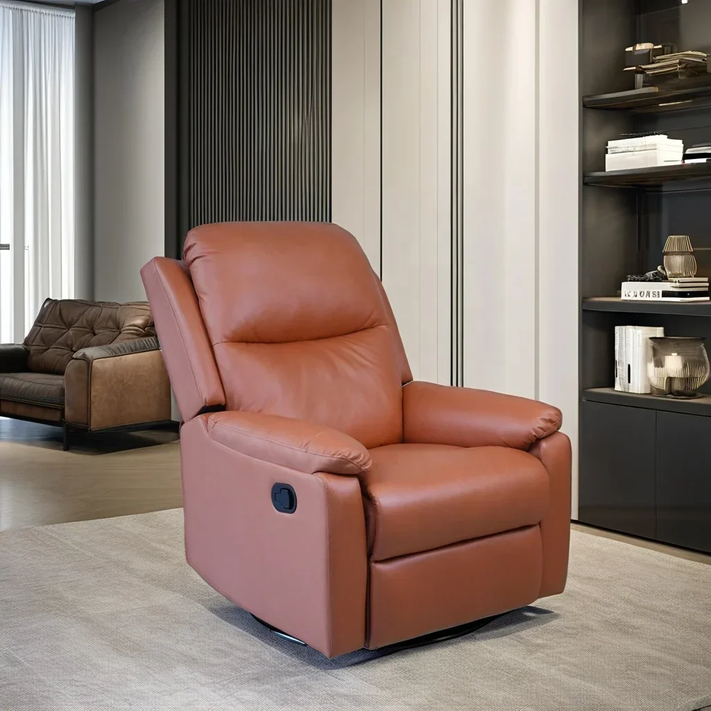

Wholesale Customized Luxury Leather Reclining Barber Chair Recliner Kids' Sofa Set For Living Room