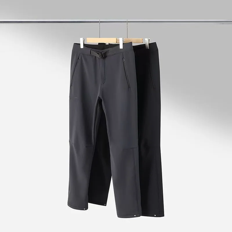 

Мужские водонепроницаемые брюки для активного отдыха, осенне-зимние, с флисовой подкладкой, прямого кроя, для походов и повседневной носки