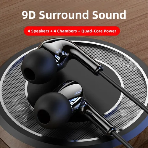 Imagen 2 del producto Para Samsung Galaxy S25 S24 Ultra USB C auriculares con cable tipo C auriculares con micrófono Control remoto auriculares con cancelación de ruido