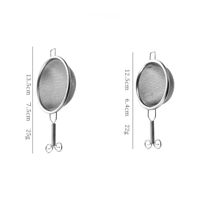 Stainless Steel Matcha Cocktail Strainer Fine Mesh Rust-Proof Teapot Handle for Professional Home Bar Drink Making