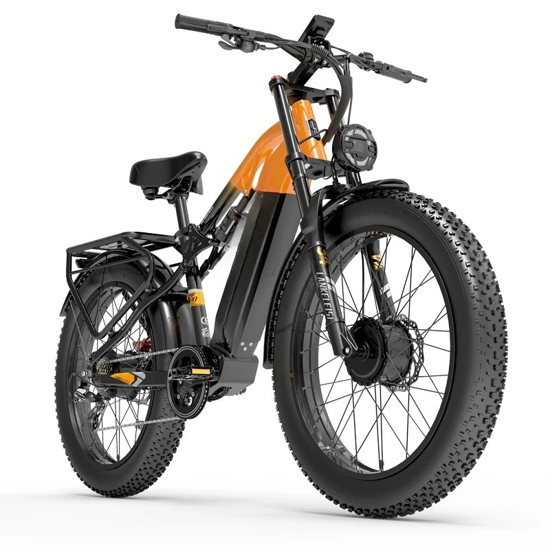 For Lankeleisi MG800 MAX Electric Bike 2*1000W Dual Motor Full Suspension E Mountain Bike 48V 20Ah Electric Bicycle