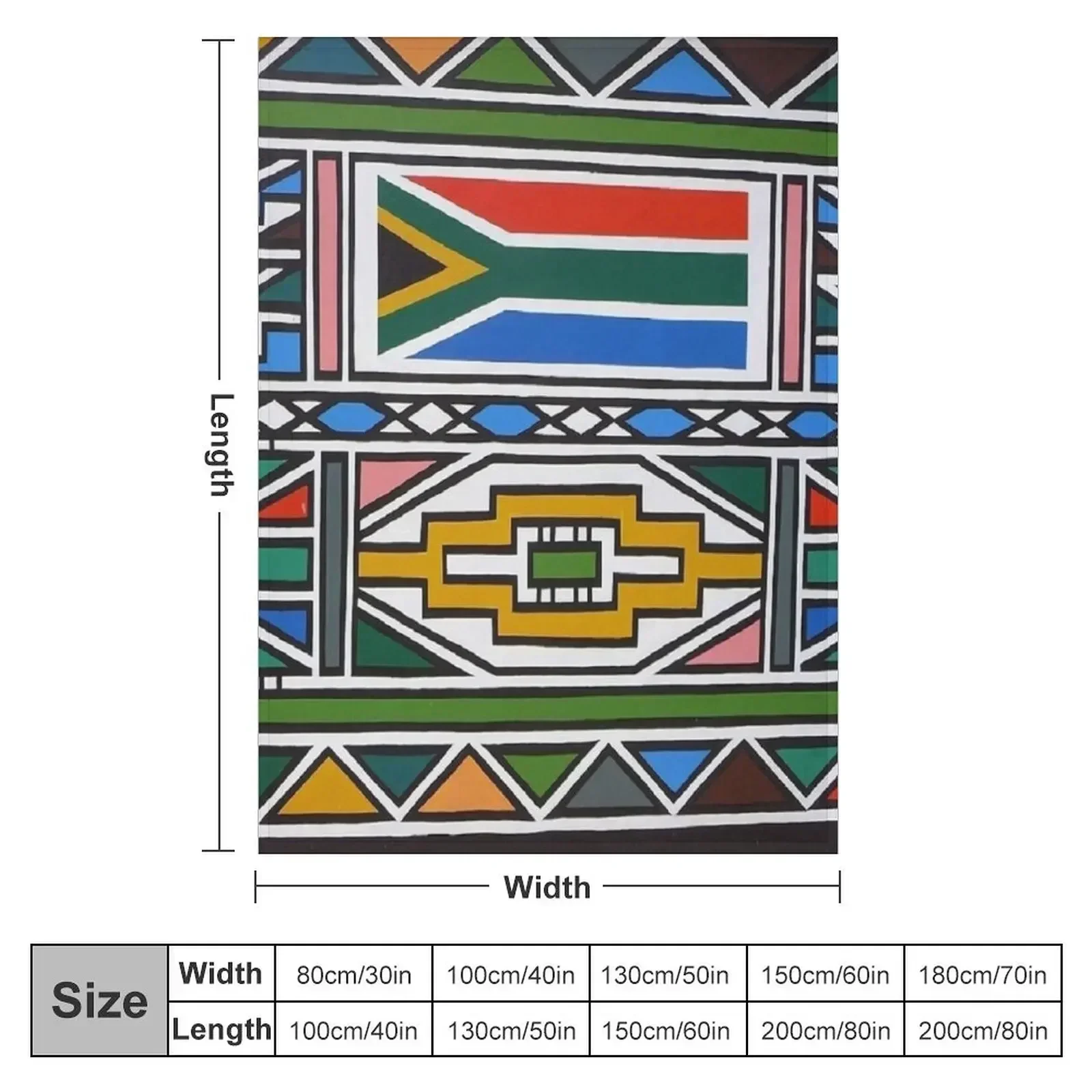 Ndebele Africa design Throw Blanket Kid'S Cute Plaid bed plaid Blankets