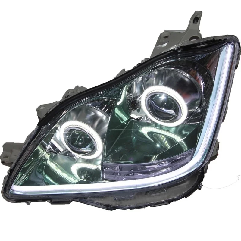 

Автомобильные светодиодные передние фары в сборе для Toyota Crown 12-й модифицированный ангельский глаз дневные ходовые огни динамический указатель поворота