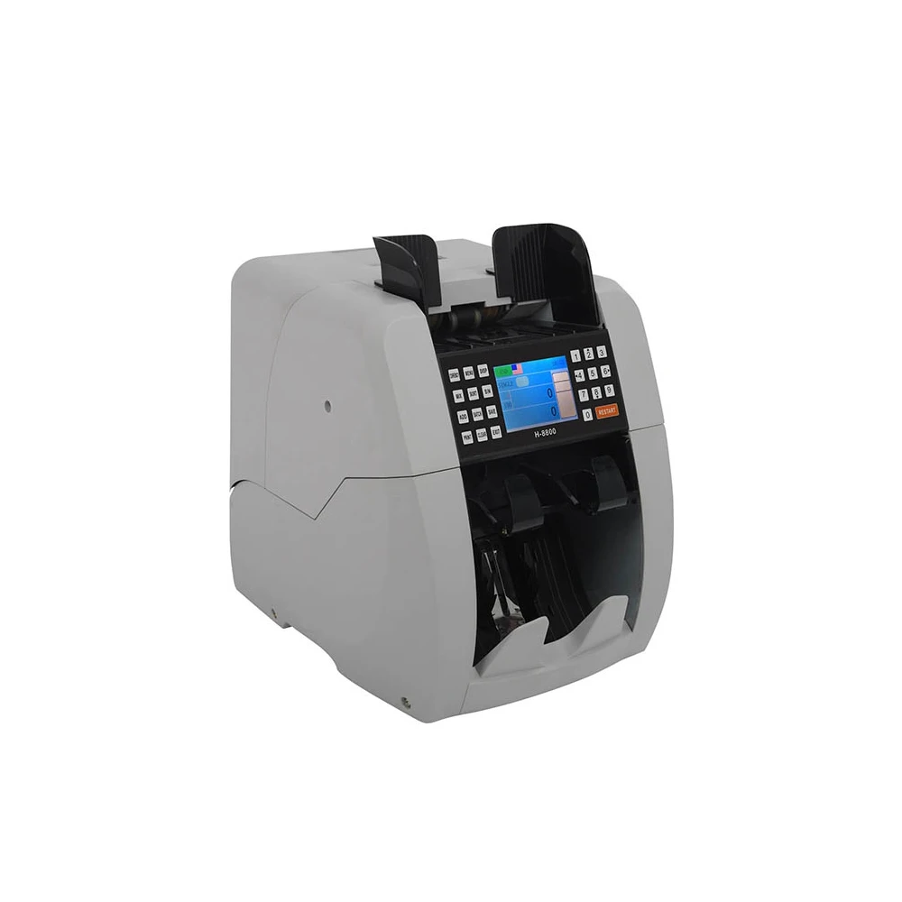 Top Loading Dual CIS Multi-Currency Value Counter Mixed Denomination Bill Counter Money Counting Machine