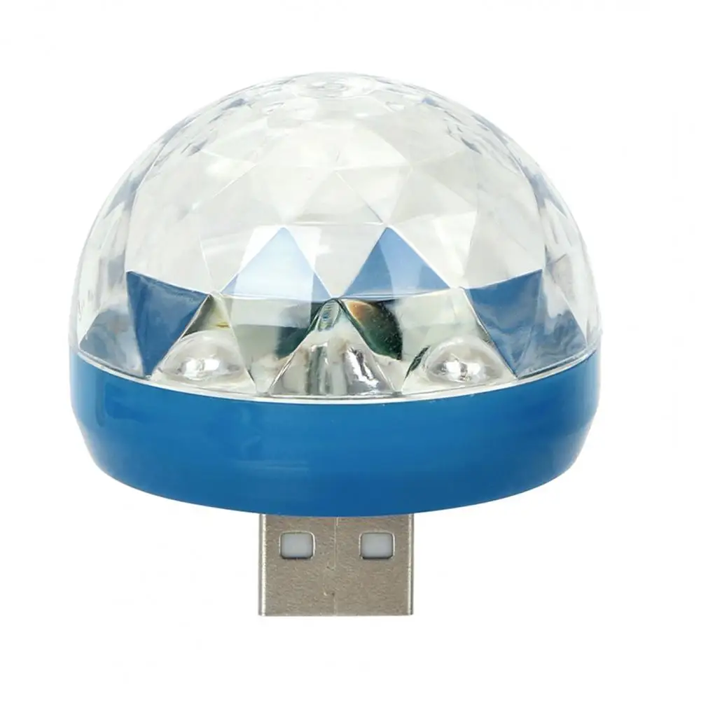 Mini USB Disco Light High Brightness Plug-and-Play RGB LED Party Light USB Disco Lamp Decoration