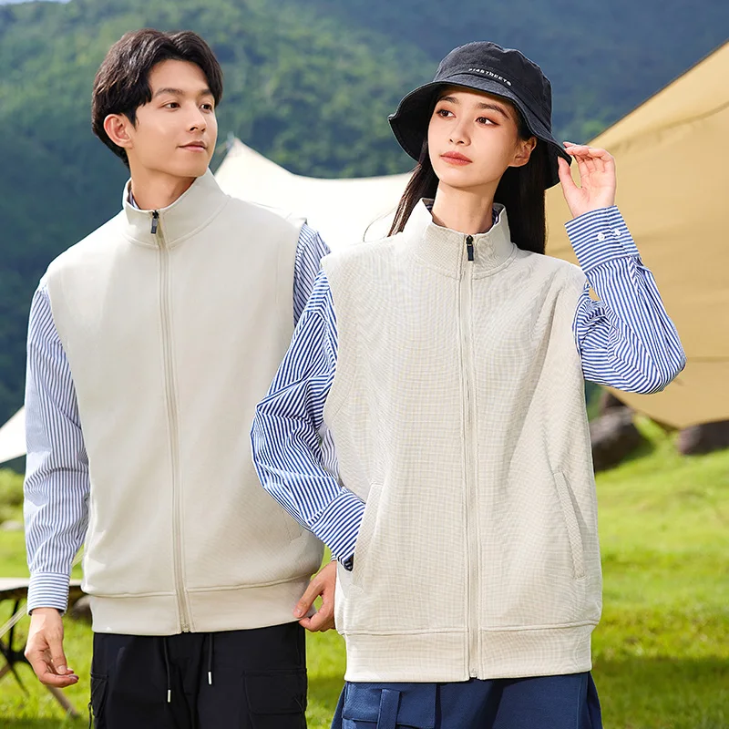 

2025 Simple Casual Couple Thin Vest Autumn and Winter American Loose Fashion Breathable Men's and Women's Outdoor Vest
