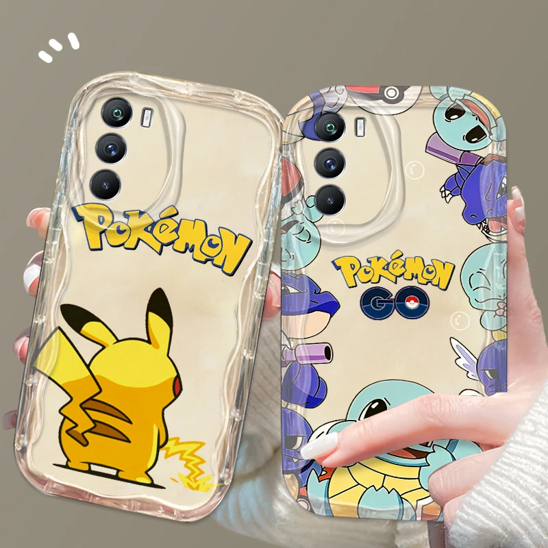 

P-Pikachus P-Pokemones Cartoon For Xiaomi Mi 14 12 12T 11 Lite Poco M6 X6 X5 X4 X3 M3 F4 Pro GT NFC 5G Wave Oil TPU Phone Case