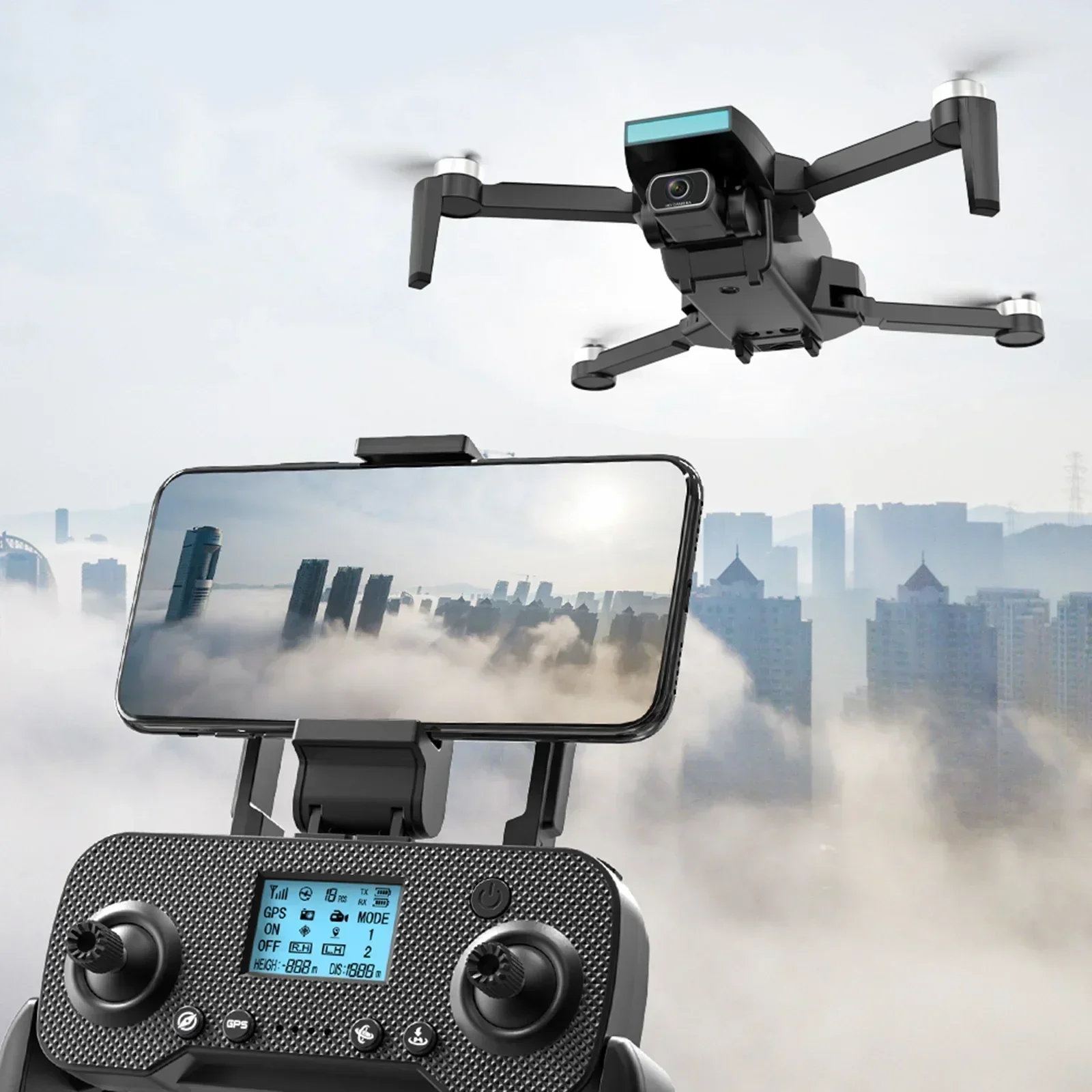 Professional Mini Dron RC Folding Quadcopter SG107 PRO Drone FPV 4K ESC Camera GPS Optical Flow 5G WIFI Foldable RC Helicopter