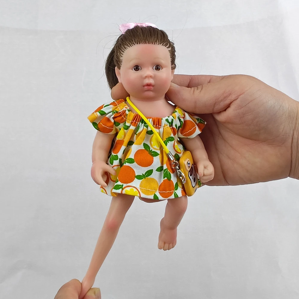 1 pz 16 cm palmo bambola di simulazione completamente solido silicone estensibile bambole rinate vestire giochi giocattoli di decompressione regali per bambini