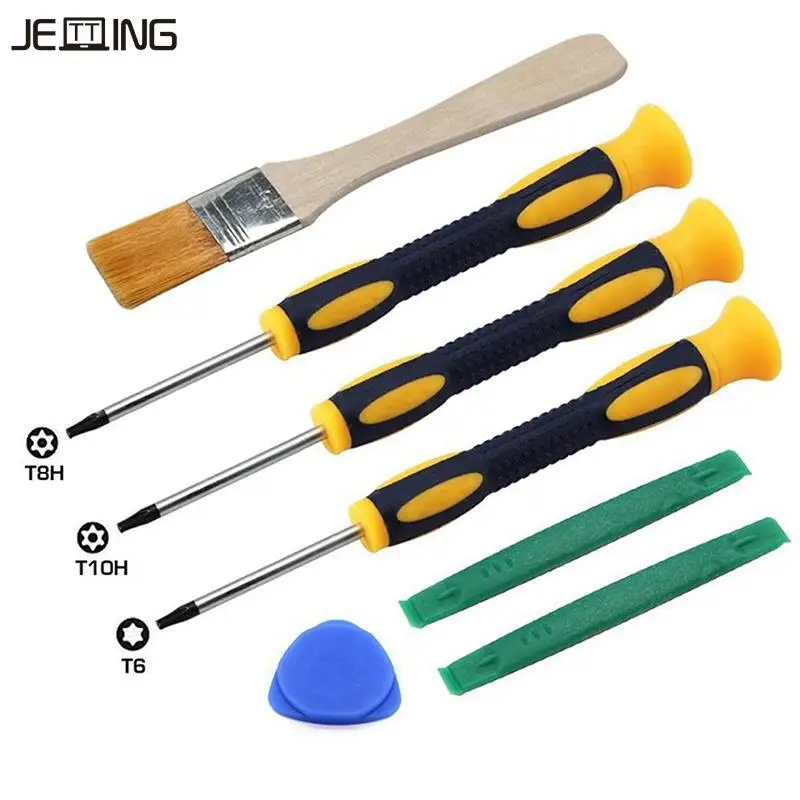 7 sztuk/zestaw wkrętaków Torx T8 T6 T10 H35 zestaw narzędzi do naprawy wkrętaków narzędzia do otwierania do Xbox One/360 kontroler/PS3/PS4