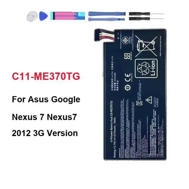 

For Asus Google Nexus 7 2012 3G Version Stable Power Supply C11-ME370TG 4270mAh Tablet Battery Reliable Power