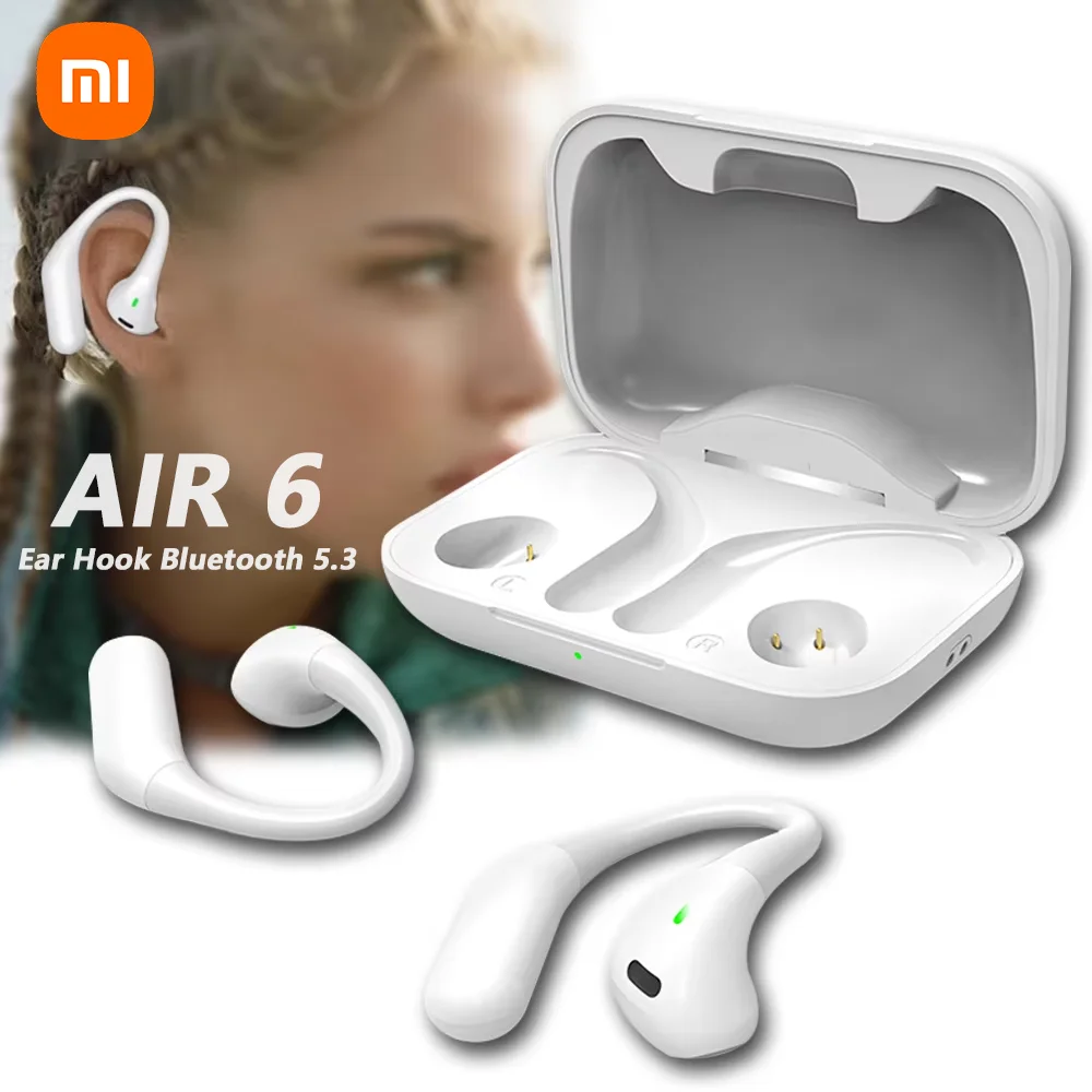 XIAOMI AIR 6 TWS Touch Wireless Earphones with 9D Sound Quality and Wide Compatibility Long Battery Life Sports Headphone