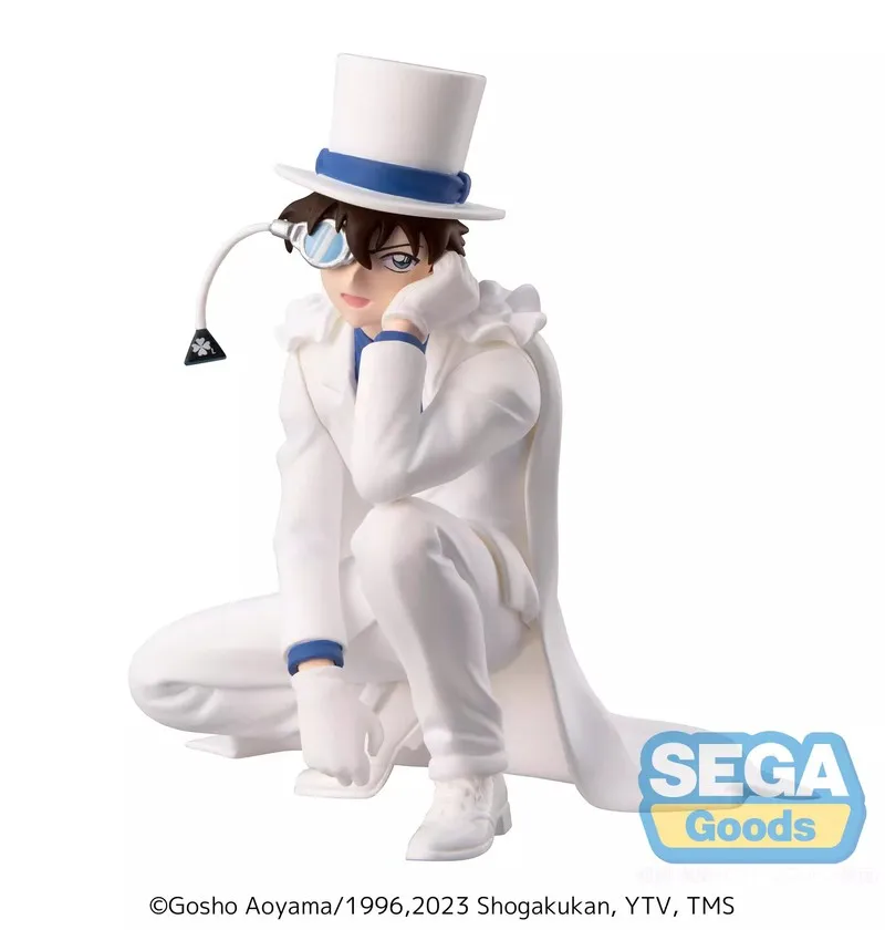 Detective Conan Kid il ladro fantasma in una posa accovacciata Action Figure Collection Ornamenti Modello Giocattolo Regali