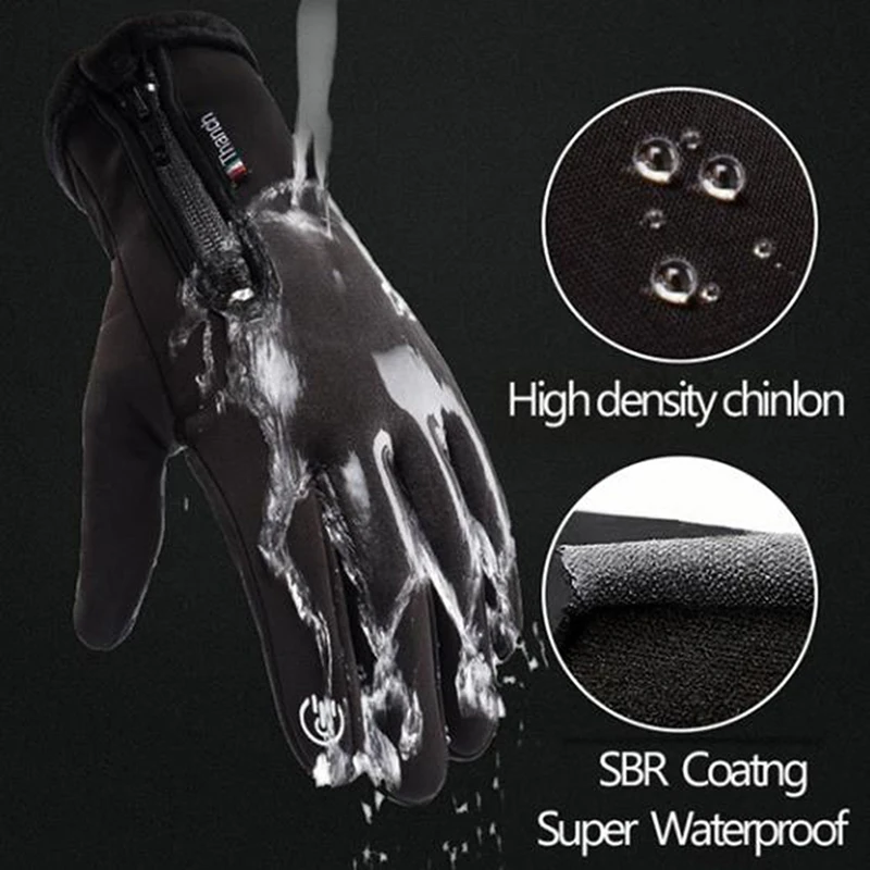 Winter Gloves Waterproof Thermal Touch Thermal Windproof Warm Gloves