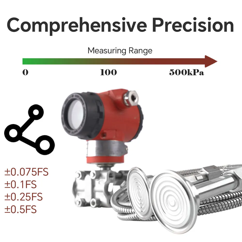 Transmetteur de niveau DP, Type capillaire, transmetteur de pression différentielle à joint à distance