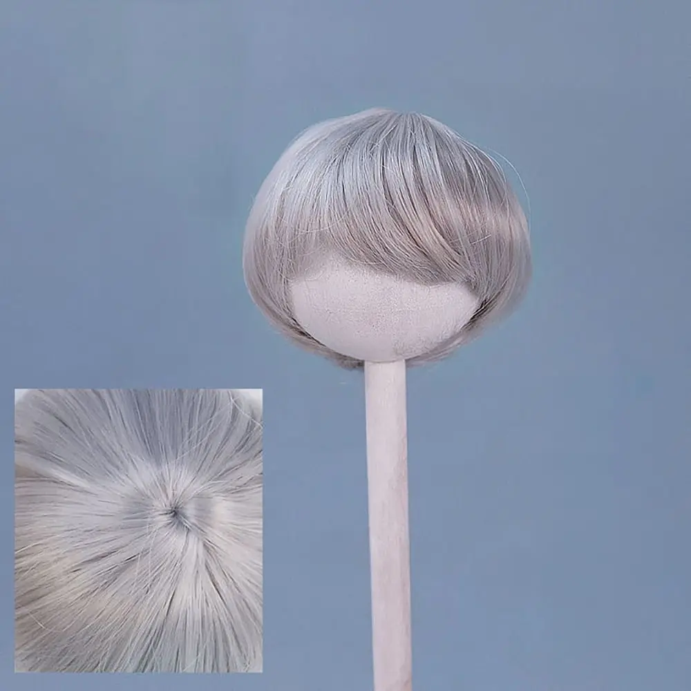 16.5-17.5CM Head Circumference Doll Wig Short Hair High Temperature Fiber Hair Wigs Straight Wave for 1/6 BJD/SD Dolls