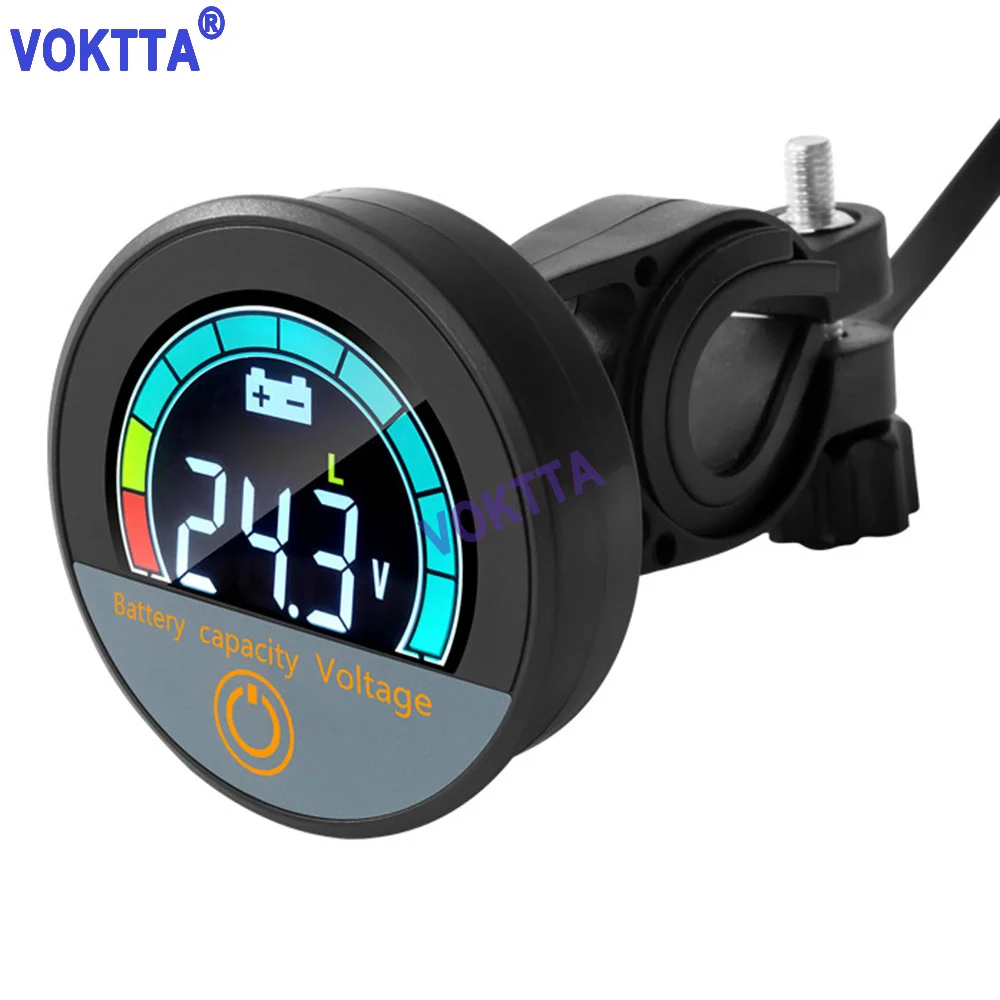 5918 DC 8-100 V stuurmontageset Circulaire DC-voltmeter Integraal waterdicht lithium-loeroxide Universeel digitaal display