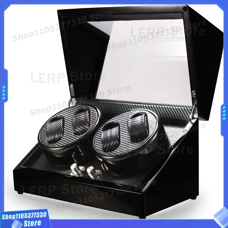 Luxury Piano Finish Automatic Watch Winder Box Electric Motor Jewelry Storage Case for Men Wholesale High Quality Gift