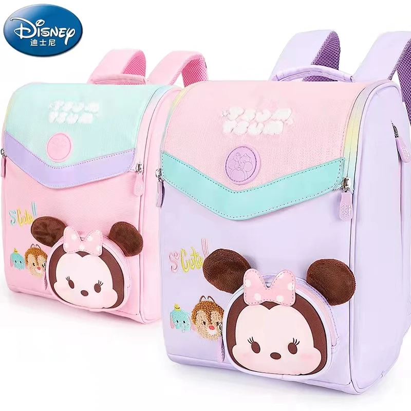 2022-disney-mickey-school-bags-for-girl-tsum-tsum-primary-student-shoulder-orthopedic-backpack-large-capacity-grade-1-3-mochilas