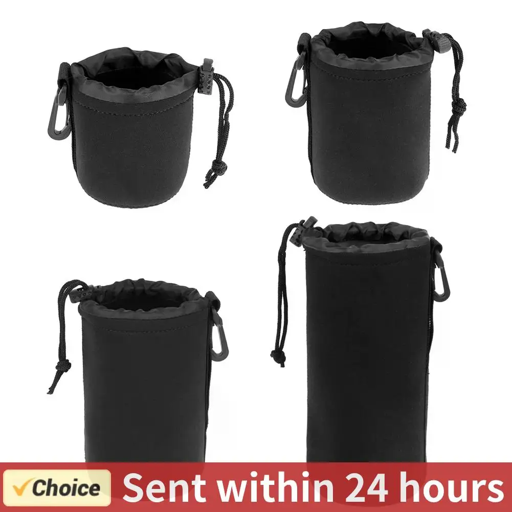 1pcs Camera Lens Bag Photography Lens Pouch Neoprene Waterproof Backpack Drawstring Protector Case for Most Digital SLR Camera