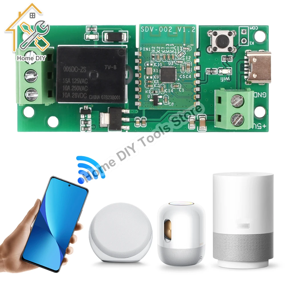 Ewelink Wifi RF Switch Module Self-Locking DC 5V 7-32V Wireless APP Remote Control Smart Home Delay Relay Switch