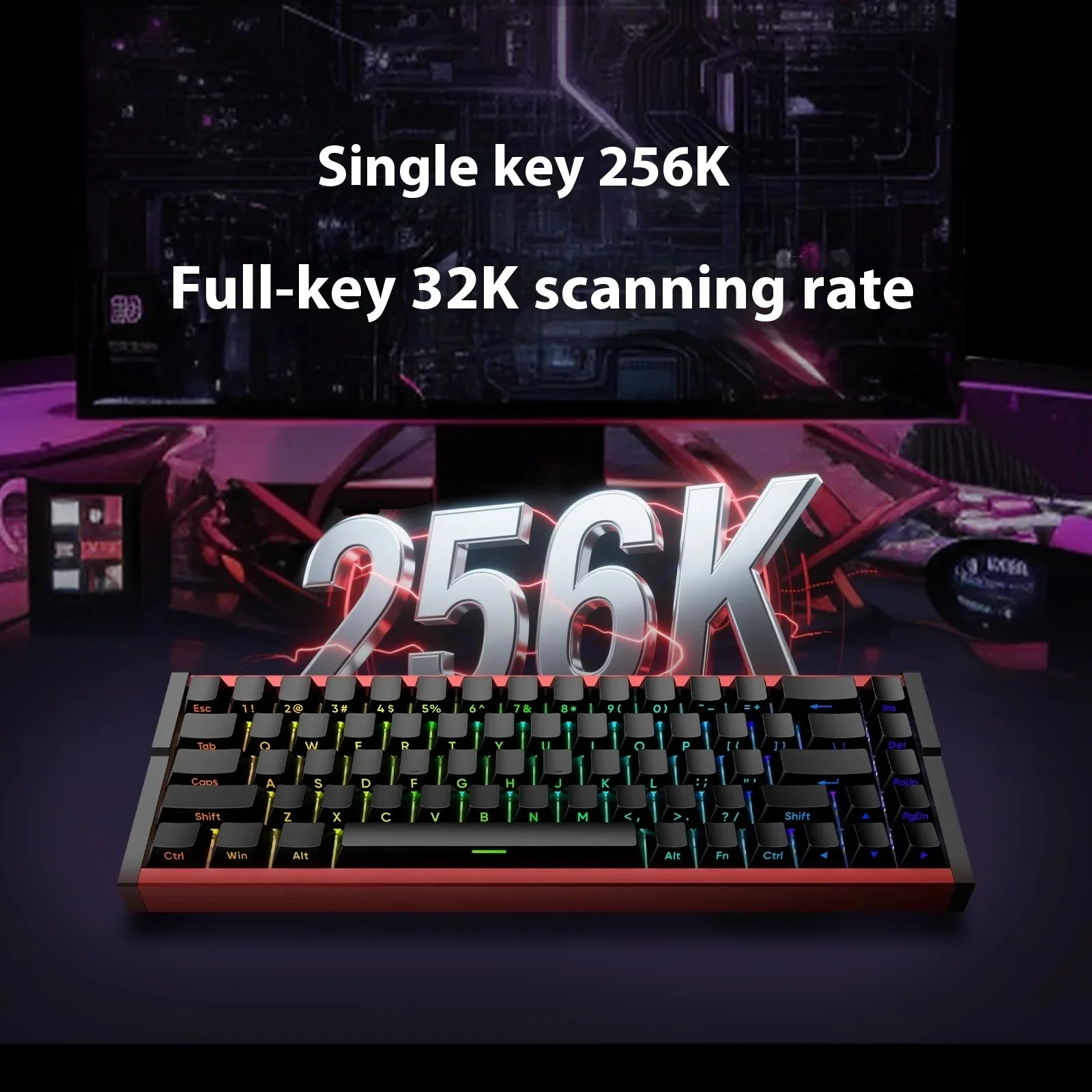 Irok MG68 PRO/MAX/PLUS لوحة مفاتيح ميكانيكية لاسلكية بمفتاح مغناطيسي 8K سبائك الألومنيوم لوحة مفاتيح CNC مبادلة ساخنة RT0.001 ألعاب الكمبيوتر #4