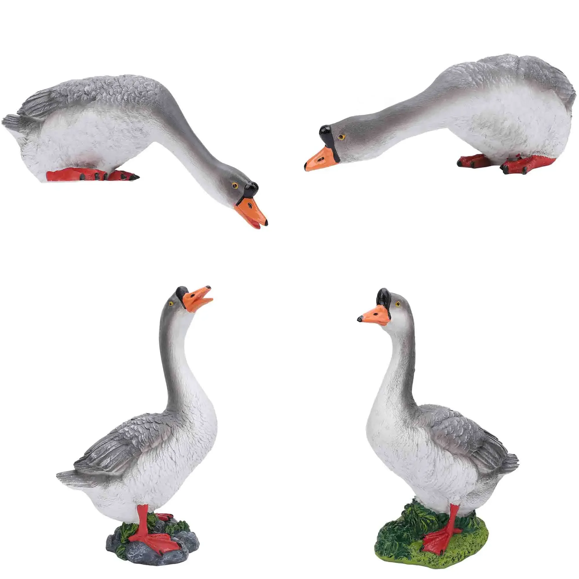 

Resin Goose Statue, Garden Sculpture, Garden Yard Decoration, Animal Balcony Courtyard Ornament, Realistic Goose Sculpture