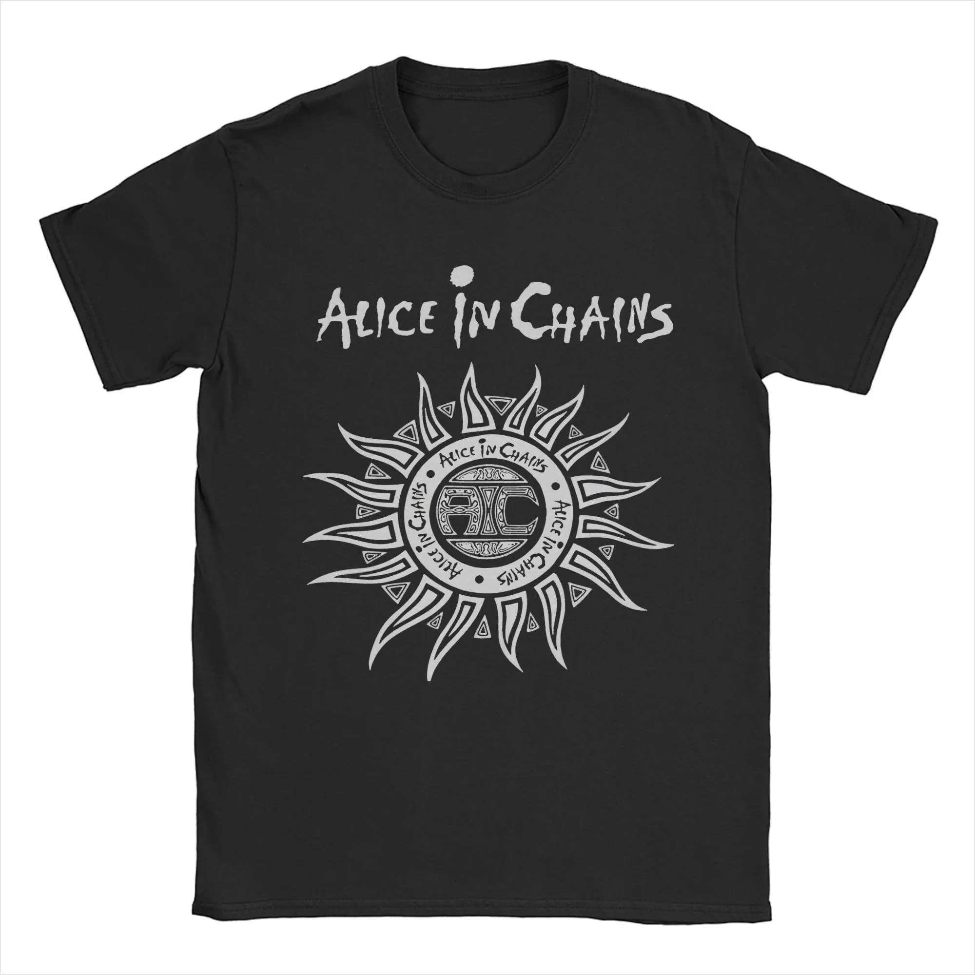 Men Women Print Alice In Chains Logo  Tee T Shirt 100% Cotton  T-shirts Clothing