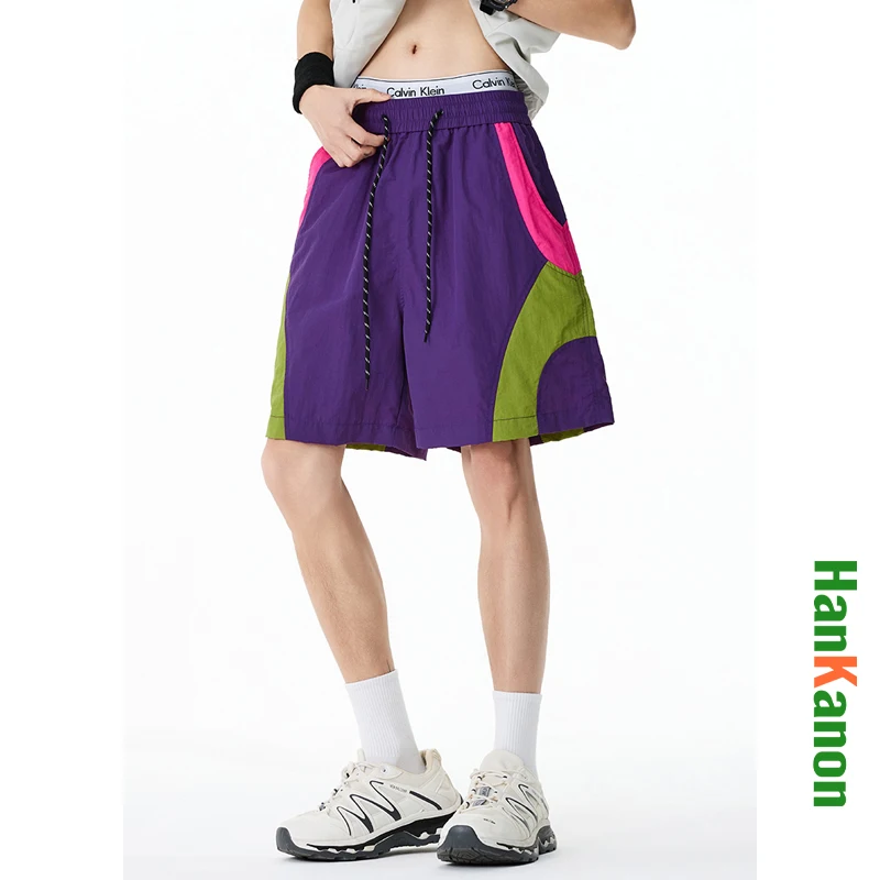 Unisex Outdoor Casual Shorts, Water-Resistant & Cooling with Breathable Fabric, Elastic Waist & Drawstring
