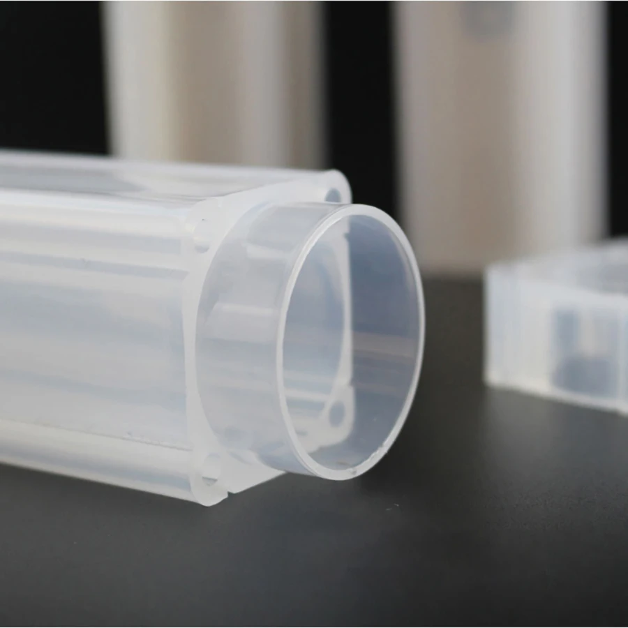 Square 19-30mm intensify Plastic Protective Tube Coins Holder Storage Boxes Applied Clear Round Cases Coin Storage High Quality