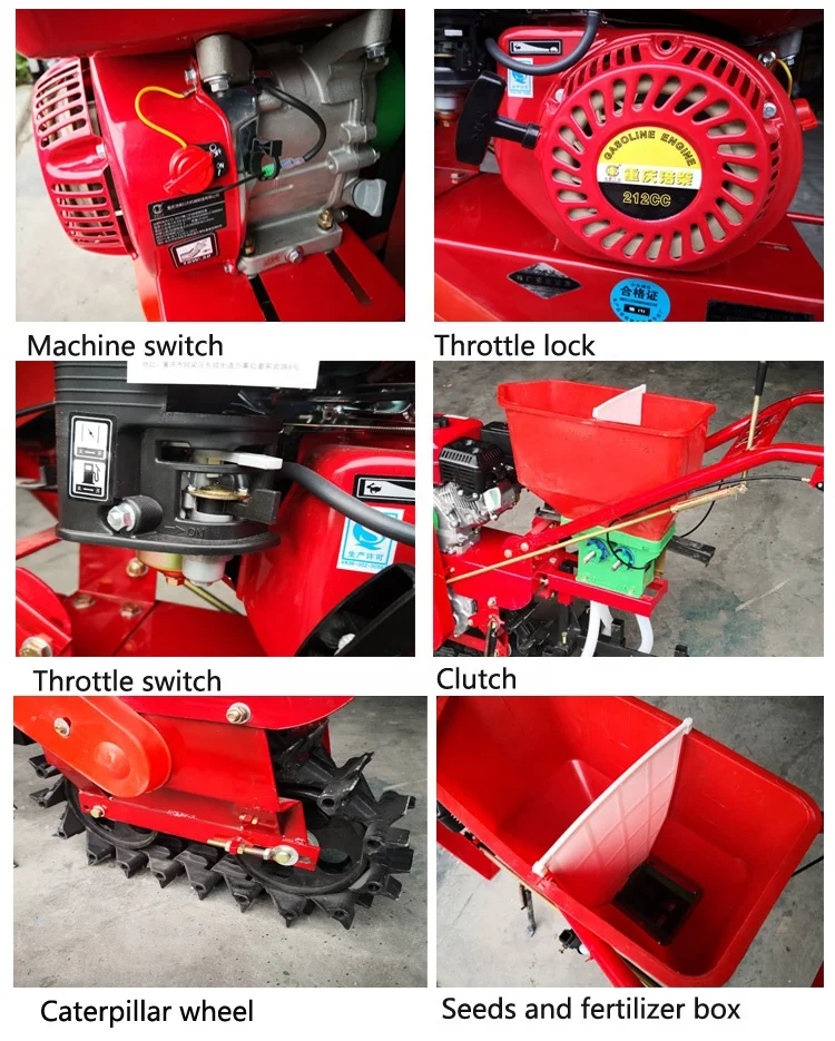 Multiple Function Hand Push Benzin Modell Power Tiller Pflug