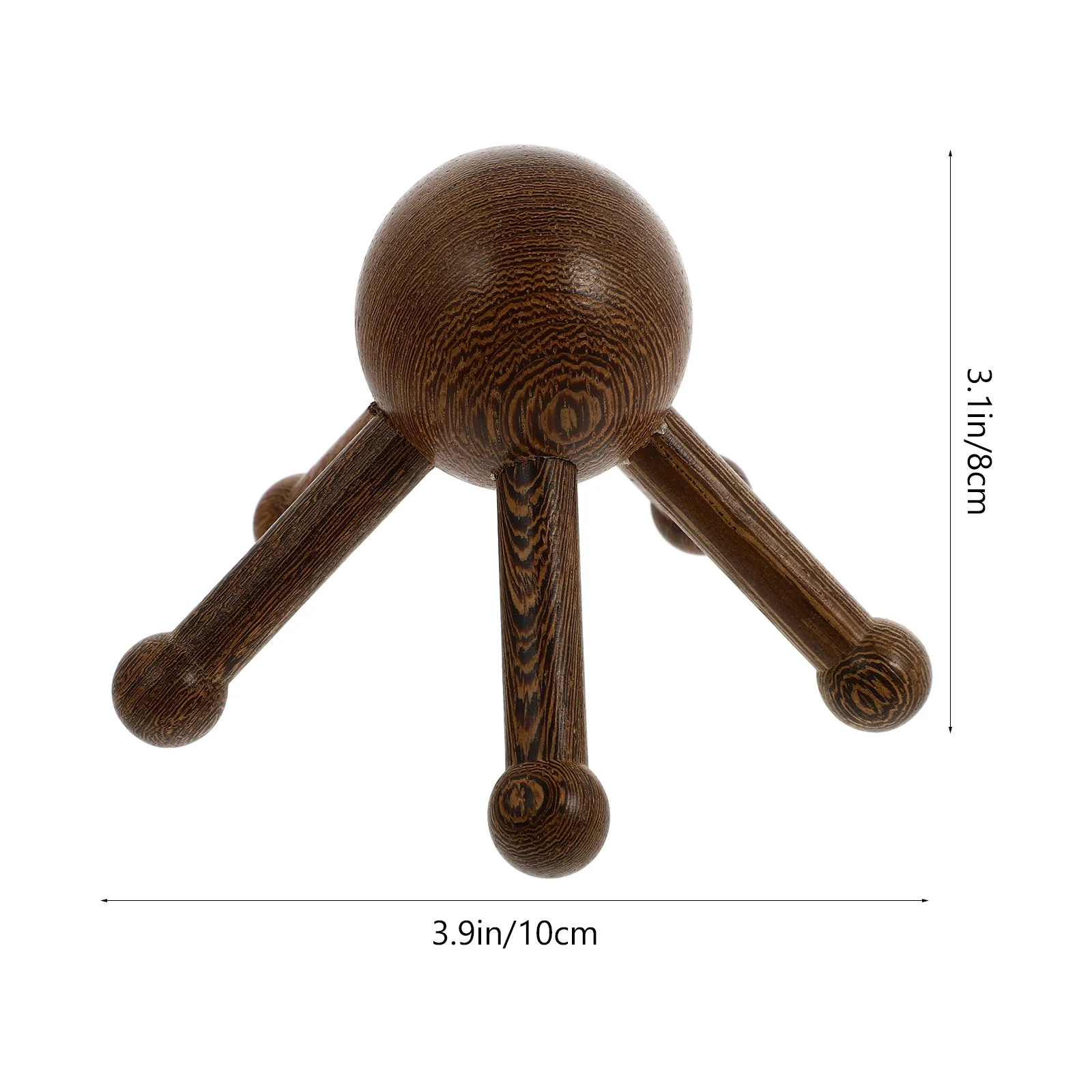 1 قطعة مدلك الرأس الخشبي أداة تدليك فروة الرأس للاسترخاء وتخفيف التوتر يده رئيس مخلب مدلك لتحسين #6