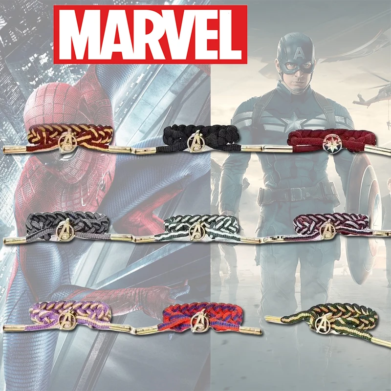 

Avengers Marvel Bracelet Fashion Creative Handmade Compilation Men and Women Couple Bracelets Anime Peripheral Student Jewelry