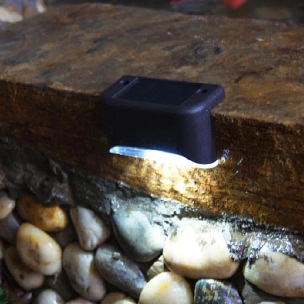 

3pcs Led Railing Waterproof Fence Outdoor Stair Lighting Step Solar Path Lights Solar Deck Lights High Brightness Energy Saving