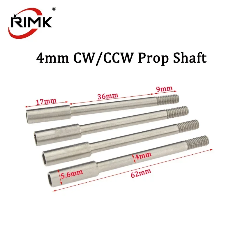 

1pc Rc Boat Stainless Steel 4mm CW/CCW Prop Shaft Length 62mm for RC Boat Flex Cable Shaft