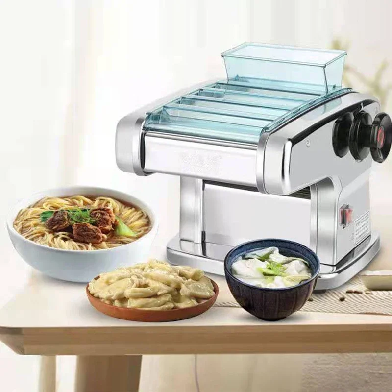 Electric Noodle Maker Household Automatic Small Stainless Steel Noodle Rolling Machine Dumpling Skin Multi-function Electric