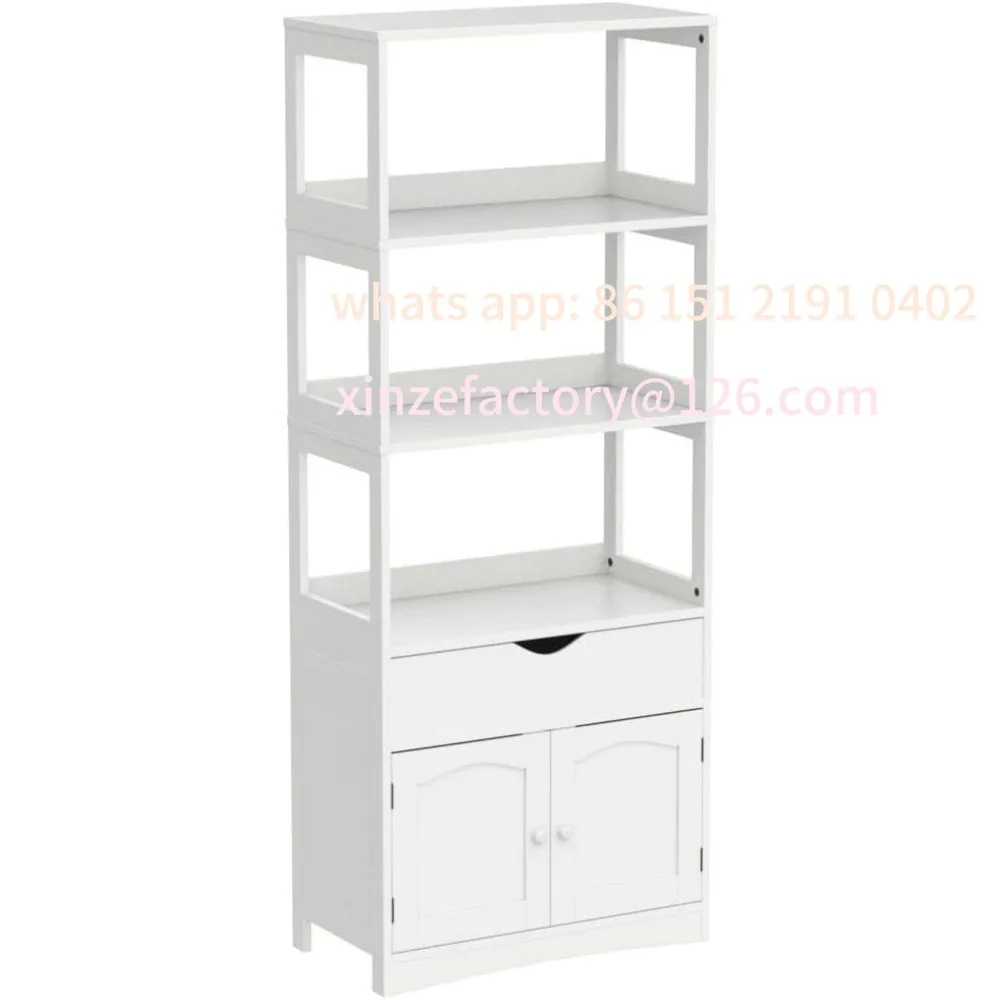

Customizable Kitchen Pantry Storage Cabinets Freestanding Tall Bathroom Cabinet with Shelves and Drawer 64''H Sideboard Microwav