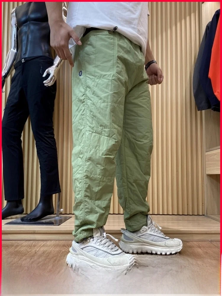 

Heavyweight Outdoor Cotton Pants Men's Winter Sports Casual Trousers Comfortable Warm Filled Nylon Straight Leg Long Pants