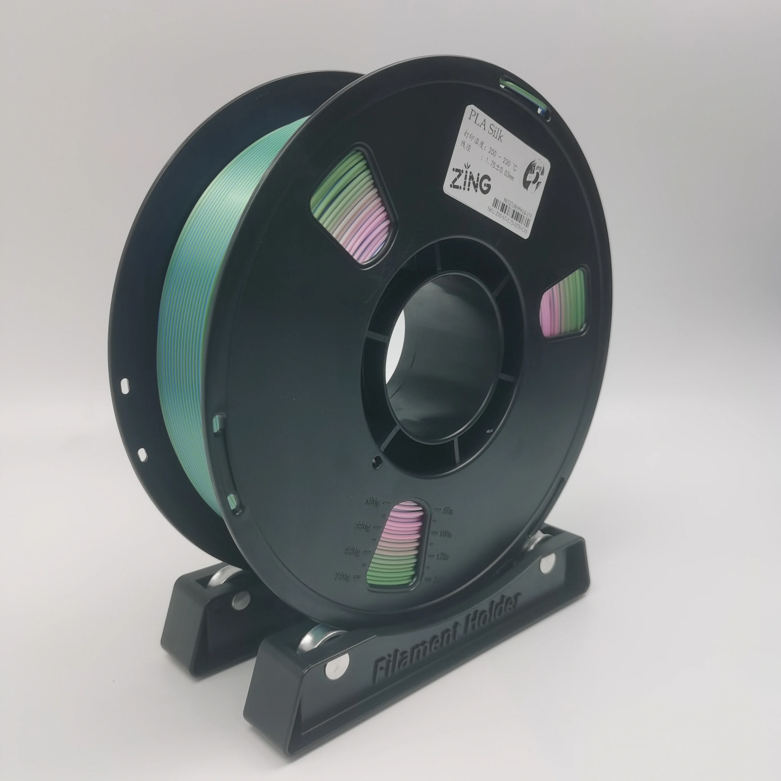 مستهلكات حريرية للطابعة ثلاثية الأبعاد من Veekaft PLA، خيوط أحادية اللون بلون موحد، FDM عالية السرعة غير موصولة، 1.75 مم