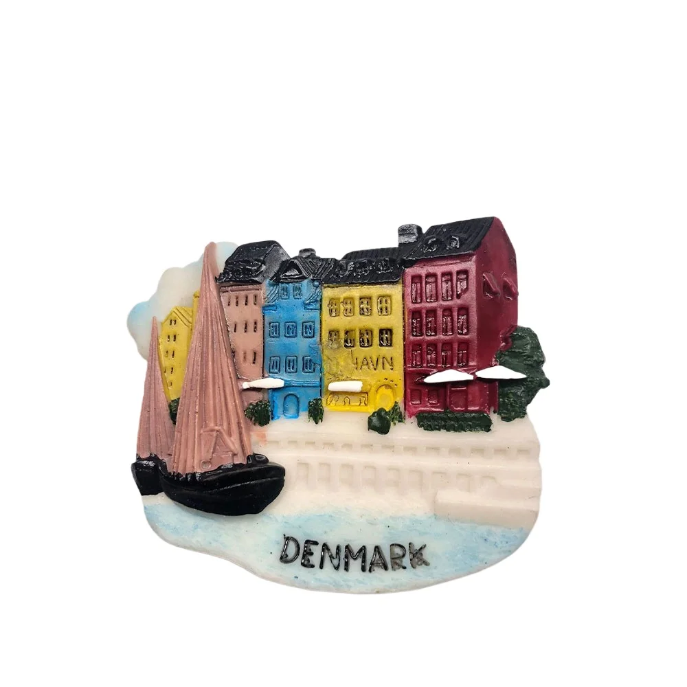 Tourist Attractions Swiss Souvenirs Three-Dimensional Resin Creative Cartoon Cute Magnet Home Kitchen Refrigerator Sticker