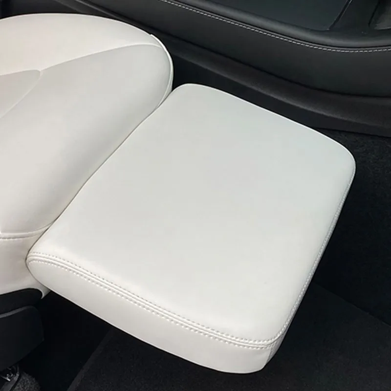 Model Y Electric Seat Leg Rest For Tesla Model 3/Y 2017-2023 80° Leather Extension Seat Mat Leg Knee Pad Interior Accessories