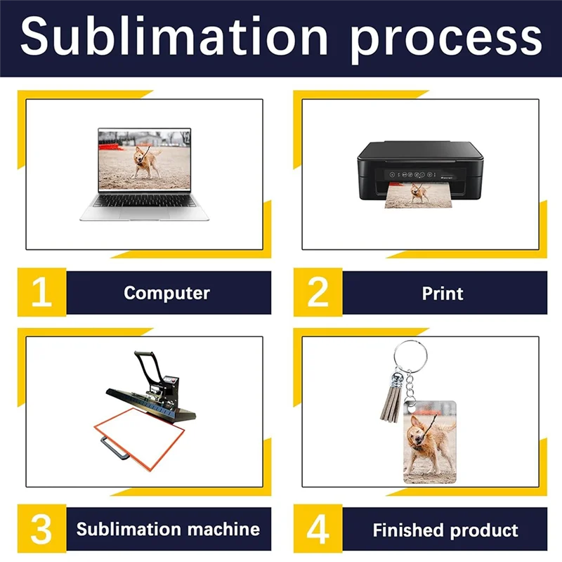 

CQMF-60 Pcs Metal Sublimation Keychain Blanks Bulk,Sublimation Ornament Blanks Key Chain,Double Sided Sublimation Blanks