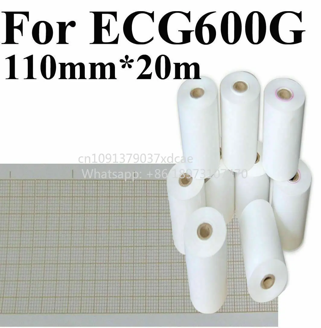 2026 New 110mm*20m Thermal Printer Paper  Recording Print Paper For CONTEC.600G SE600 SE608. Machine