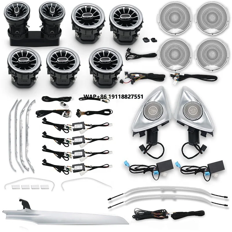 

Auto Air Vent 64 Colors Ambient Light 4D Rotating Tweeter Speaker for C-class W205 GLC X253 C43 C63 C260